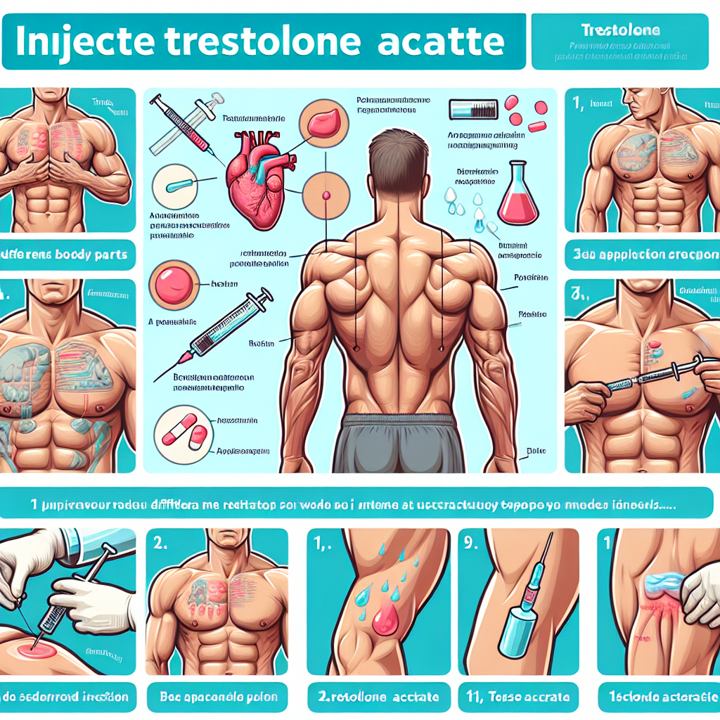 Injection sites for trestolone acetato: best practices